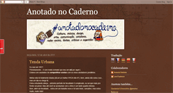 Desktop Screenshot of anotadonocaderno.blogspot.com