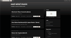 Desktop Screenshot of east-wind-music.blogspot.com