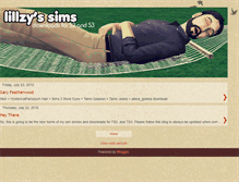 Tablet Screenshot of lillzysims.blogspot.com