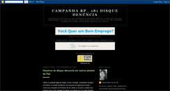 Desktop Screenshot of campanharp181disquedenncia.blogspot.com