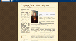 Desktop Screenshot of congregacoeseordensreligiosas.blogspot.com