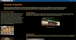 Desktop Screenshot of klassic-reptiles.blogspot.com