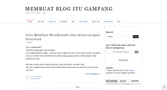 Desktop Screenshot of membuatbloggampang.blogspot.com