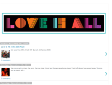 Tablet Screenshot of loveisallright.blogspot.com