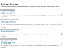 Tablet Screenshot of criminaldefenseblog.blogspot.com