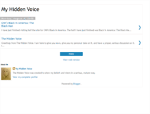 Tablet Screenshot of myhiddenvoice.blogspot.com