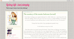 Desktop Screenshot of livinglifeunsimply.blogspot.com