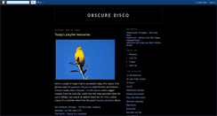 Desktop Screenshot of obscuredisco.blogspot.com