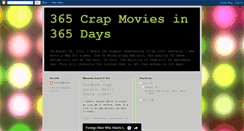 Desktop Screenshot of 365crapmovies.blogspot.com