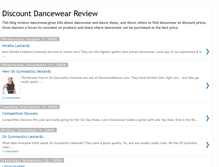 Tablet Screenshot of discountdancewear.blogspot.com