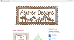 Desktop Screenshot of fevrier-designs.blogspot.com