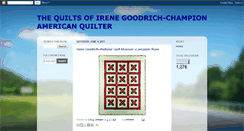 Desktop Screenshot of irenegoodrichamericanquilter.blogspot.com