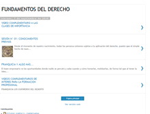 Tablet Screenshot of fundamentodelderecho.blogspot.com