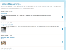 Tablet Screenshot of hickoxhappenings.blogspot.com