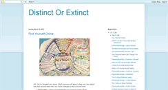 Desktop Screenshot of distinct-or-extinct.blogspot.com
