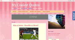 Desktop Screenshot of mycoolestquotes.blogspot.com