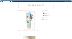 Desktop Screenshot of marthamysko.blogspot.com