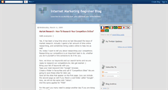Desktop Screenshot of internetmarketingbeginner.blogspot.com
