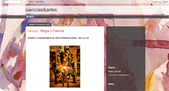 Desktop Screenshot of cienciasartes.blogspot.com