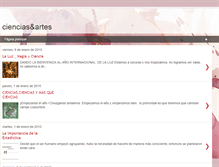 Tablet Screenshot of cienciasartes.blogspot.com