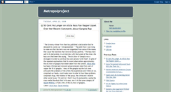 Desktop Screenshot of metropolproject.blogspot.com