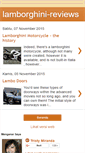 Mobile Screenshot of lamborghini-reviews.blogspot.com