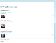 Tablet Screenshot of k-wentrepreneurs.blogspot.com