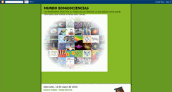 Desktop Screenshot of mundobiogeociencias.blogspot.com