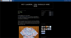 Desktop Screenshot of heylaurenyoushouldhirerob.blogspot.com