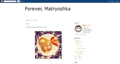 Desktop Screenshot of foreveryourmatryoshka.blogspot.com