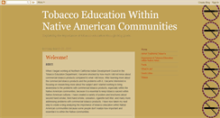 Desktop Screenshot of nativetobaccoeducation.blogspot.com