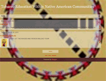 Tablet Screenshot of nativetobaccoeducation.blogspot.com