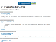 Tablet Screenshot of mysqlbugs.blogspot.com