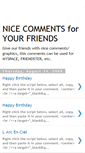 Mobile Screenshot of nice-comments.blogspot.com