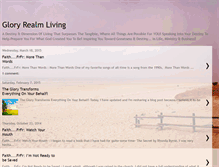 Tablet Screenshot of gloryrealmliving.blogspot.com