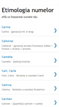 Mobile Screenshot of etimologianumelor.blogspot.com