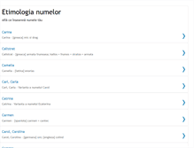 Tablet Screenshot of etimologianumelor.blogspot.com