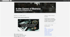 Desktop Screenshot of frictionalgames.blogspot.com