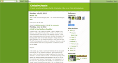 Desktop Screenshot of christinejessie.blogspot.com