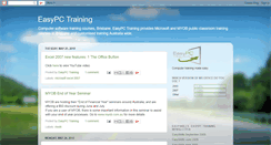 Desktop Screenshot of easypctraining.blogspot.com