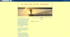 Desktop Screenshot of jwigmore.blogspot.com