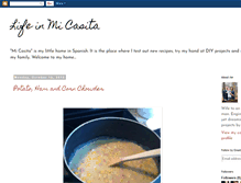 Tablet Screenshot of lifeinmicasita.blogspot.com