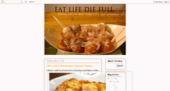 Desktop Screenshot of eatlifediefull.blogspot.com