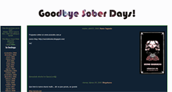 Desktop Screenshot of goodbyesoberdays.blogspot.com