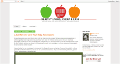 Desktop Screenshot of healthylivingcheapandeasy.blogspot.com