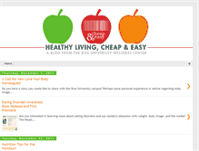 Tablet Screenshot of healthylivingcheapandeasy.blogspot.com