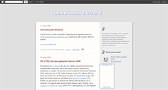Desktop Screenshot of comunicacionelectoral.blogspot.com