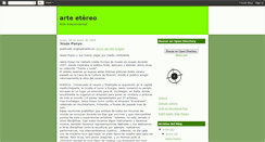 Desktop Screenshot of e-tereo-arte.blogspot.com