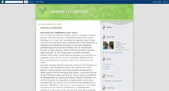 Desktop Screenshot of corbusiermemorie.blogspot.com