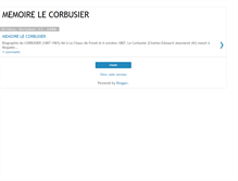 Tablet Screenshot of corbusiermemorie.blogspot.com